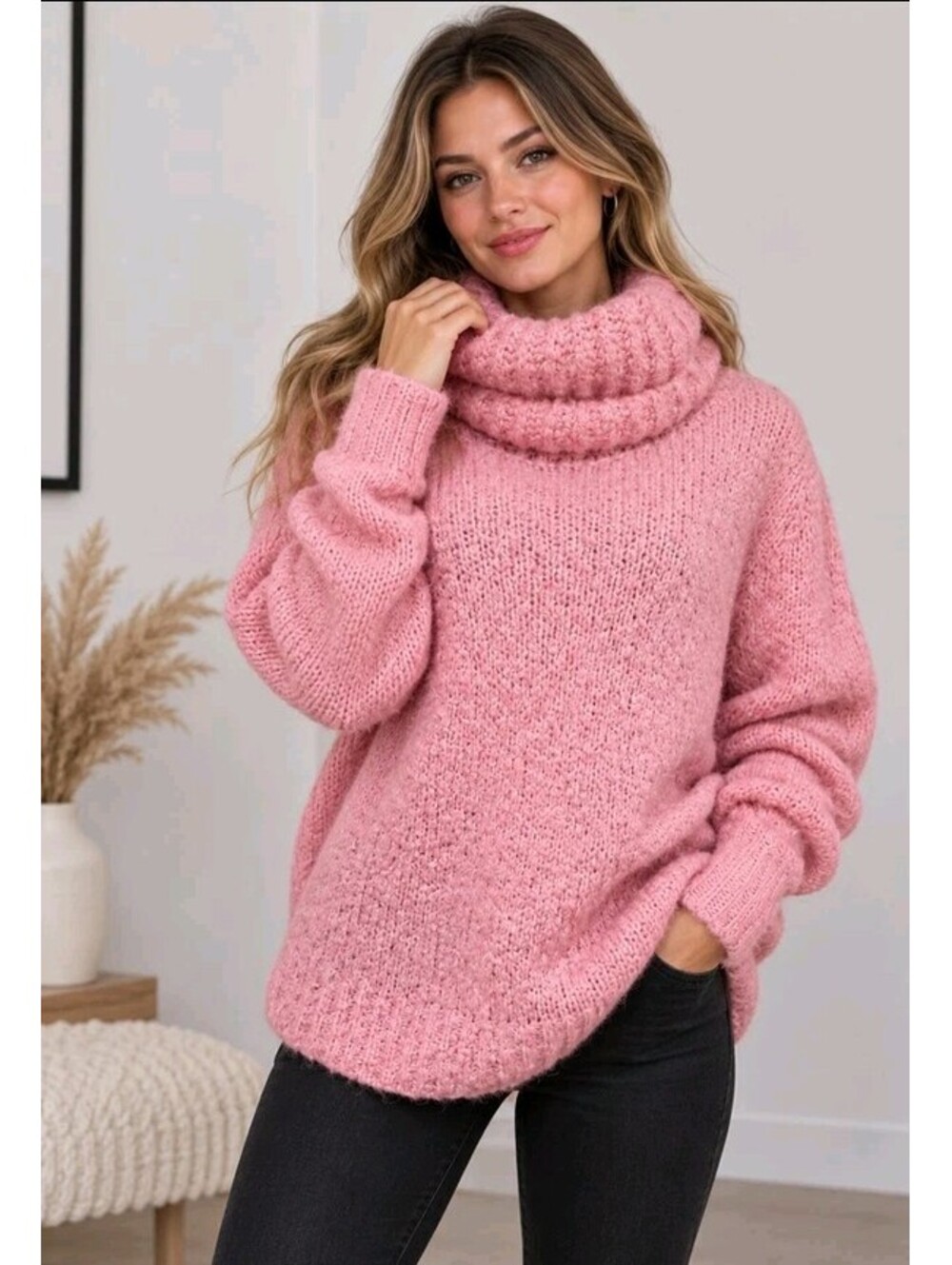 Karakorum Women's Size M/L Sweater Orchid Turtleneck NWT#CC